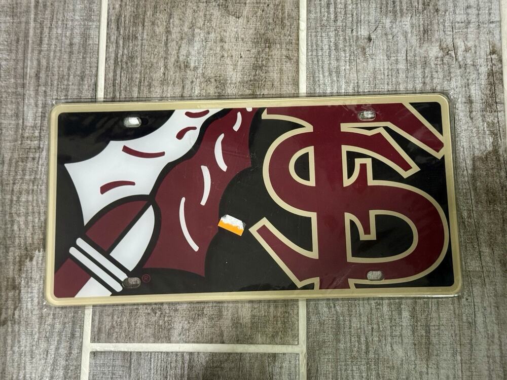 Florida State Seminoles NCAA Multicolor WinCraft Tag License Plate